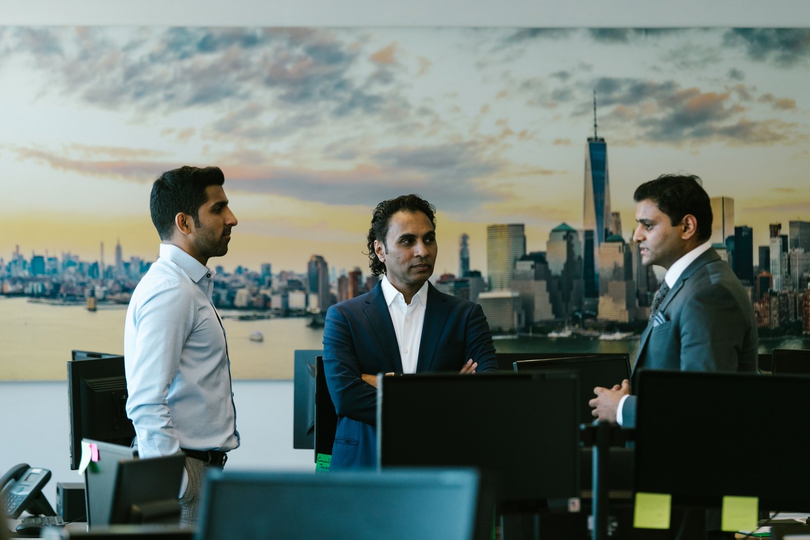 Professionals meeting and discussing business